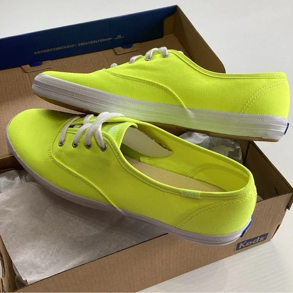 Keds Women’s Shoes Neon Champion Canvas Sneakers Size 9 WF66460 - Picture 5 of 9